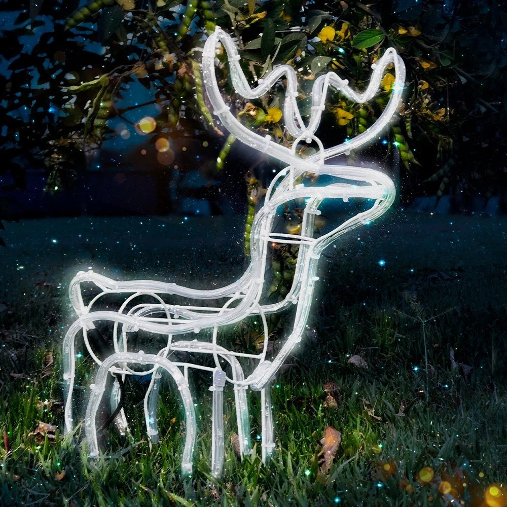 🦌 Reno Navidad Estructura Metalica-Luz led